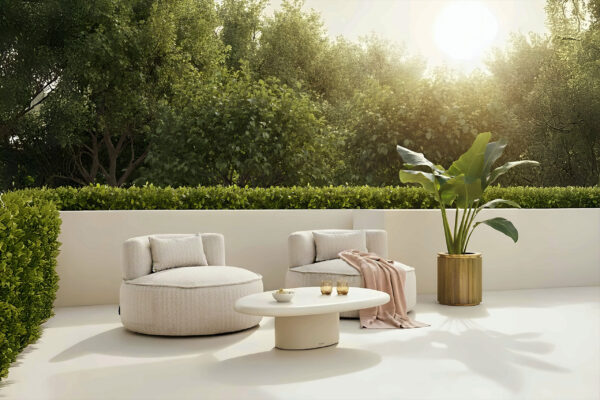 Buiten salontafel Urban Bloom sandstone